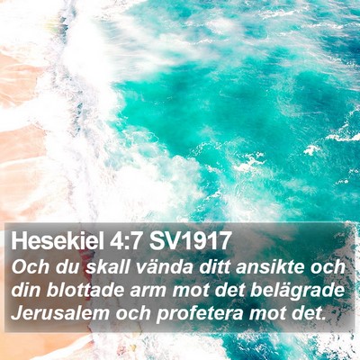 Hesekiel 4:7 SV1917 Bible Verse Image