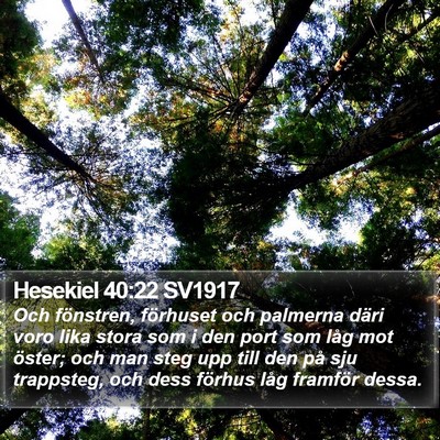 Hesekiel 40:22 SV1917 Bible Verse Image