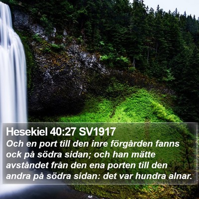 Hesekiel 40:27 SV1917 Bible Verse Image