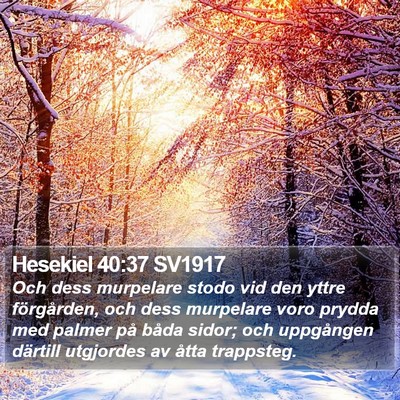 Hesekiel 40:37 SV1917 Bible Verse Image