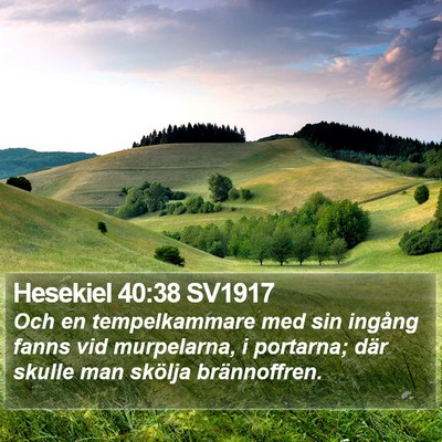 Hesekiel 40:38 SV1917 Bible Verse Image
