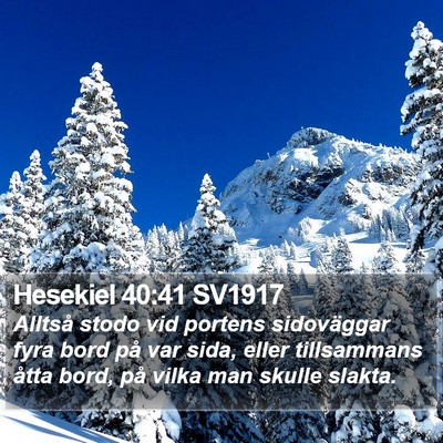 Hesekiel 40:41 SV1917 Bible Verse Image