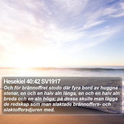 Hesekiel 40:42 SV1917 Bible Verse Image