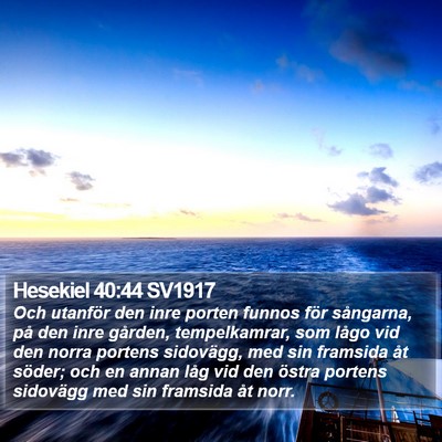 Hesekiel 40:44 SV1917 Bible Verse Image