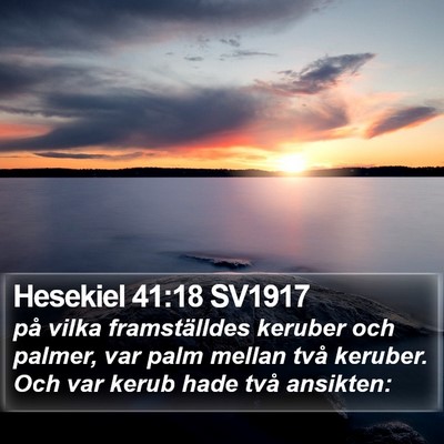 Hesekiel 41:18 SV1917 Bible Verse Image