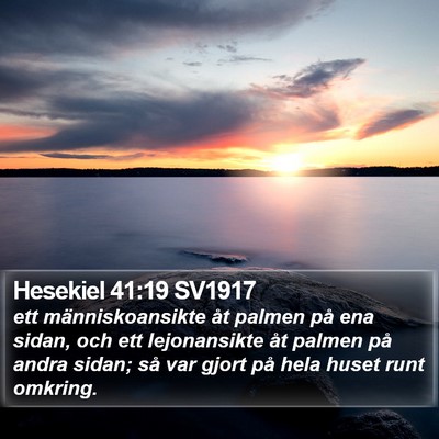 Hesekiel 41:19 SV1917 Bible Verse Image