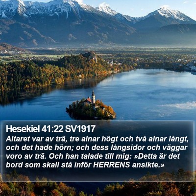 Hesekiel 41:22 SV1917 Bible Verse Image