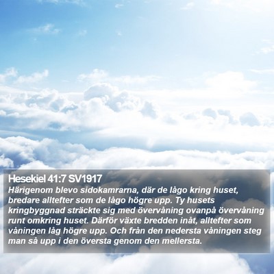 Hesekiel 41:7 SV1917 Bible Verse Image