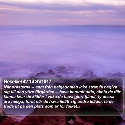 Hesekiel 42:14 SV1917 Bible Verse Image