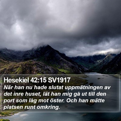 Hesekiel 42:15 SV1917 Bible Verse Image