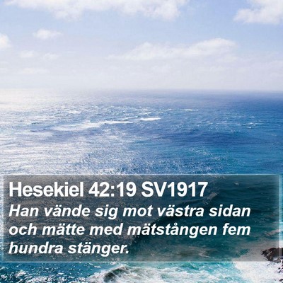 Hesekiel 42:19 SV1917 Bible Verse Image