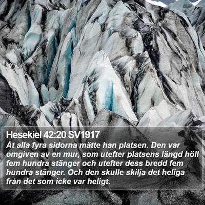 Hesekiel 42:20 SV1917 Bible Verse Image