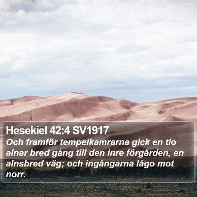 Hesekiel 42:4 SV1917 Bible Verse Image
