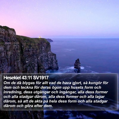 Hesekiel 43:11 SV1917 Bible Verse Image
