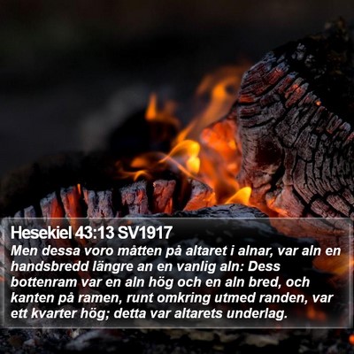 Hesekiel 43:13 SV1917 Bible Verse Image