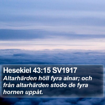 Hesekiel 43:15 SV1917 Bible Verse Image