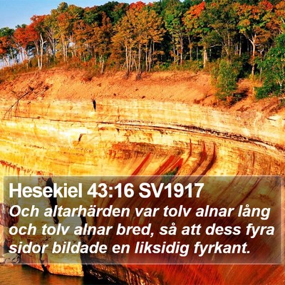 Hesekiel 43:16 SV1917 Bible Verse Image