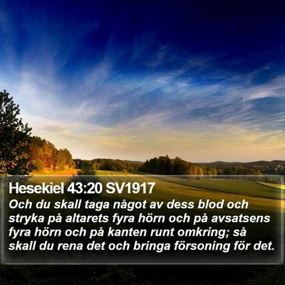 Hesekiel 43:20 SV1917 Bible Verse Image