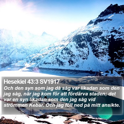 Hesekiel 43:3 SV1917 Bible Verse Image