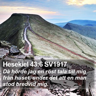 Hesekiel 43:6 SV1917 Bible Verse Image