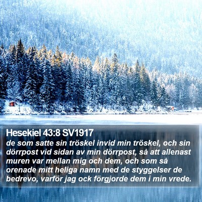 Hesekiel 43:8 SV1917 Bible Verse Image