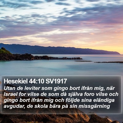 Hesekiel 44:10 SV1917 Bible Verse Image
