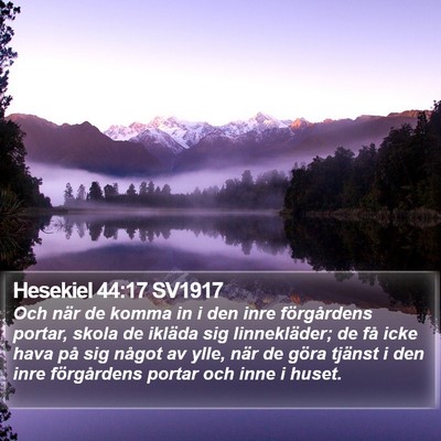 Hesekiel 44:17 SV1917 Bible Verse Image