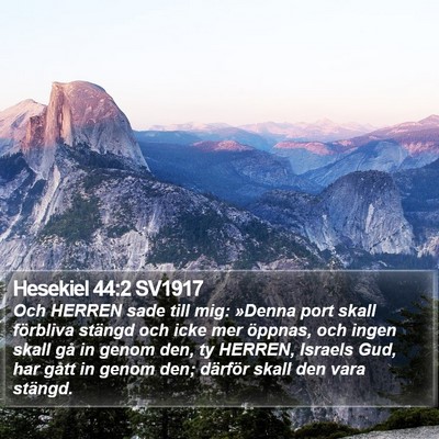 Hesekiel 44:2 SV1917 Bible Verse Image