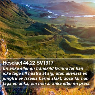 Hesekiel 44:22 SV1917 Bible Verse Image