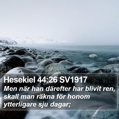 Hesekiel 44:26 SV1917 Bible Verse Image