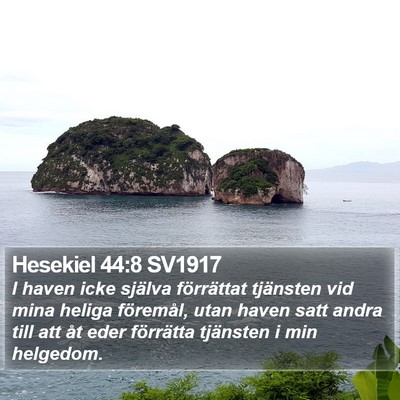 Hesekiel 44:8 SV1917 Bible Verse Image