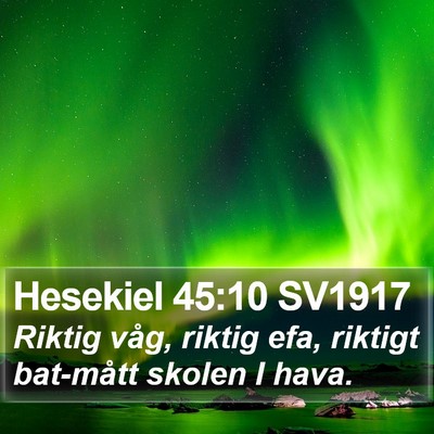Hesekiel 45:10 SV1917 Bible Verse Image