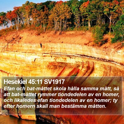 Hesekiel 45:11 SV1917 Bible Verse Image