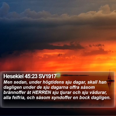 Hesekiel 45:23 SV1917 Bible Verse Image