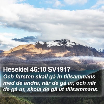 Hesekiel 46:10 SV1917 Bible Verse Image