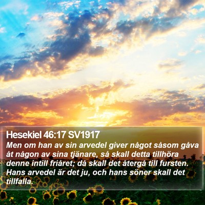 Hesekiel 46:17 SV1917 Bible Verse Image