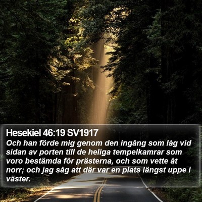 Hesekiel 46:19 SV1917 Bible Verse Image