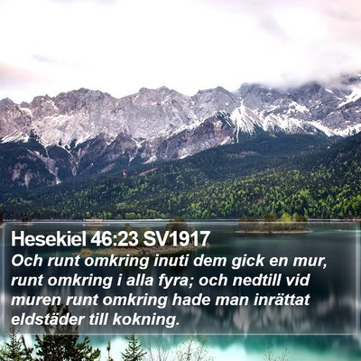 Hesekiel 46:23 SV1917 Bible Verse Image