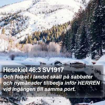 Hesekiel 46:3 SV1917 Bible Verse Image