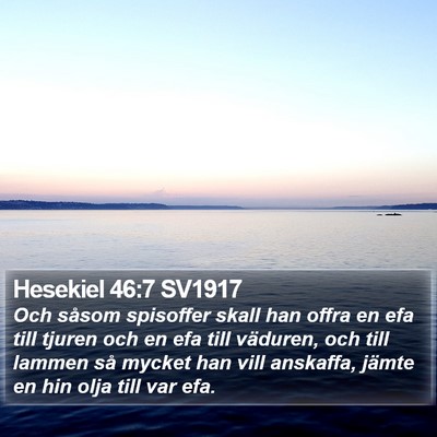 Hesekiel 46:7 SV1917 Bible Verse Image
