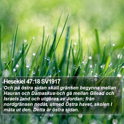 Hesekiel 47:18 SV1917 Bible Verse Image