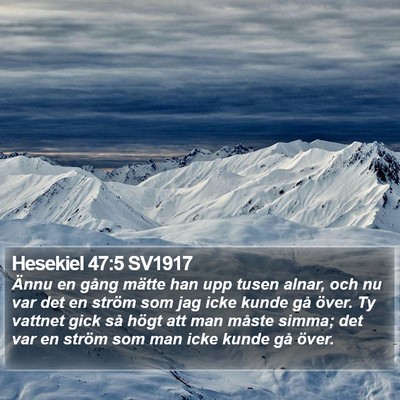 Hesekiel 47:5 SV1917 Bible Verse Image