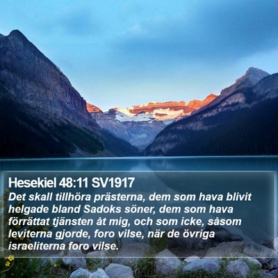 Hesekiel 48:11 SV1917 Bible Verse Image