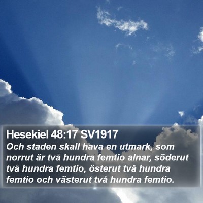 Hesekiel 48:17 SV1917 Bible Verse Image