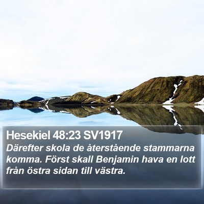 Hesekiel 48:23 SV1917 Bible Verse Image