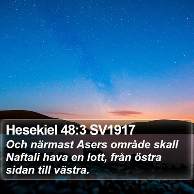 Hesekiel 48:3 SV1917 Bible Verse Image