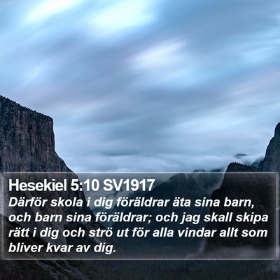 Hesekiel 5:10 SV1917 Bible Verse Image