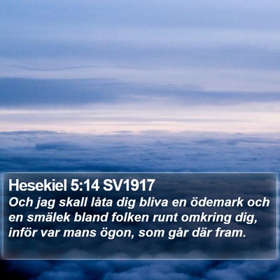 Hesekiel 5:14 SV1917 Bible Verse Image