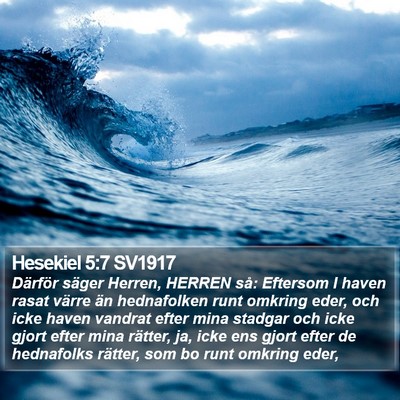 Hesekiel 5:7 SV1917 Bible Verse Image