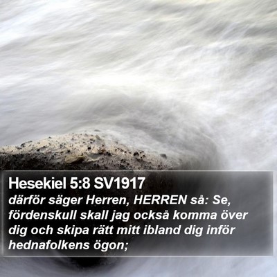 Hesekiel 5:8 SV1917 Bible Verse Image